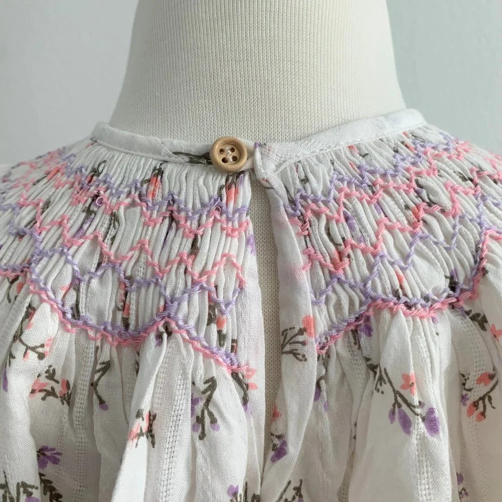 NWT - Pretty Girls Smocked Bishop Dress Floral Cute Spring & Summer Casual 2T - Picture 11 of 14